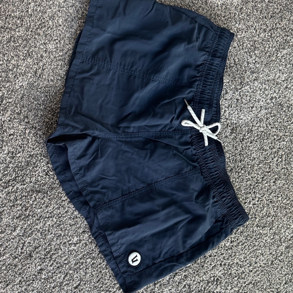 Vouri Navy Blue Athletic Shorts with Drawstring